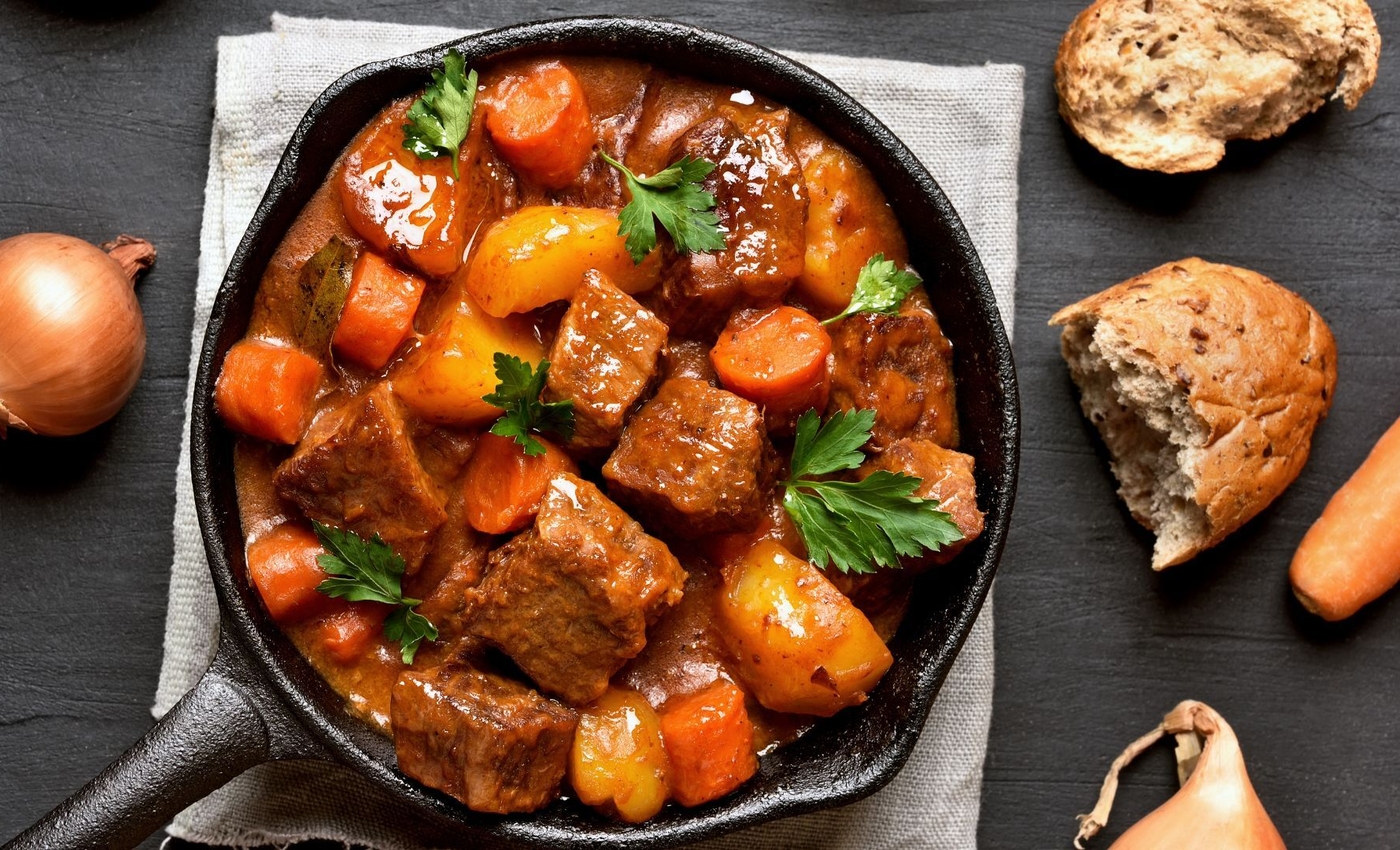 stew in saucepan