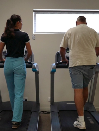 two people on the treadmill