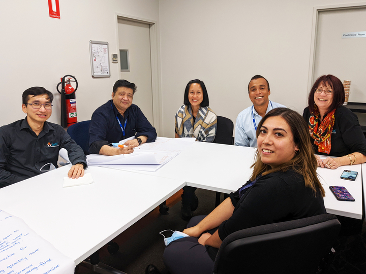 IWC staff in a group workshop